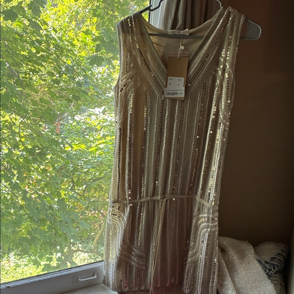Elegant Gold Sequin Dress - Picture 1 of 15